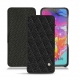 Funda de piel Samsung Galaxy A70 - Ebène - Couture ( Sleek P C12 - Black ) 