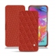 Lederschutzhülle Samsung Galaxy A70 - Papaye - Couture ( Pantone 180C ) 