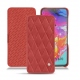 Samsung Galaxy A70 leather case - Cerise vintage - Couture