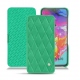 Samsung Galaxy A70 leather case - Menthe vintage - Couture