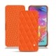 Custodia in pelle Samsung Galaxy A70 - Orange fluo - Couture