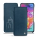 Samsung Galaxy A70 leather case - Blu mediterran