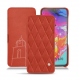 硬质真皮保护套 Samsung Galaxy A70 - Arange clouquié - Couture