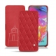 Lederschutzhülle Samsung Galaxy A70 - Rouge troupelenc - Couture