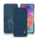 硬质真皮保护套 Samsung Galaxy A70 - Blu mediterran - Couture