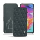 Lederschutzhülle Samsung Galaxy A70 - Blu marino - Couture