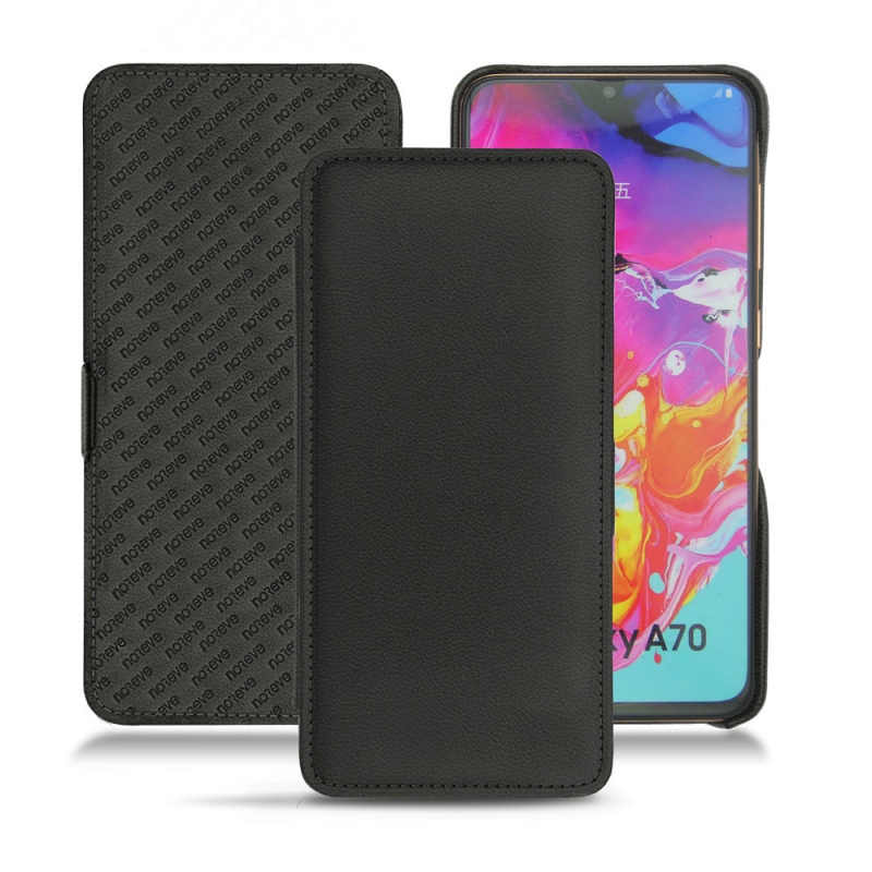 硬质真皮保护套 Samsung Galaxy A70 - Noir PU