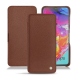 Funda de piel Samsung Galaxy A70 - Marron délicat