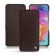 Funda de piel Samsung Galaxy A70 - Marron envoûtant