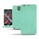 硬质真皮保护套 Samsung SM-N9000 Galaxy Note 3  - Menthe vintage ( Pantone 562C ) 