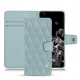 Housse cuir Samsung Galaxy S20 Ultra 5G - Bleu ciel - Couture ( Nappa - Pantone 277C ) 
