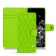 Samsung Galaxy S20+ 5G leather case - Vert fluo - Couture