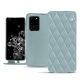 Housse cuir Samsung Galaxy S20 Ultra 5G - Bleu ciel - Couture ( Nappa - Pantone 277C ) 