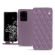 Samsung Galaxy S20 Ultra 5G leather case - Lilas - Couture ( Nappa - Pantone 2645U ) 