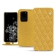 Housse cuir Samsung Galaxy S20 Ultra 5G - Mimosa - Couture ( Pantone 141C ) 
