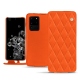 Samsung Galaxy S20 Ultra 5G leather case - Orange fluo - Couture