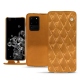 Samsung Galaxy S20 Ultra 5G leather case - Or Maïa - Couture