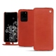 Samsung Galaxy S20 Ultra 5G leather case - Arange clouquié