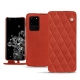 Samsung Galaxy S20 Ultra 5G leather case - Arange clouquié - Couture