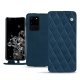 Samsung Galaxy S20 Ultra 5G leather case - Blu mediterran - Couture