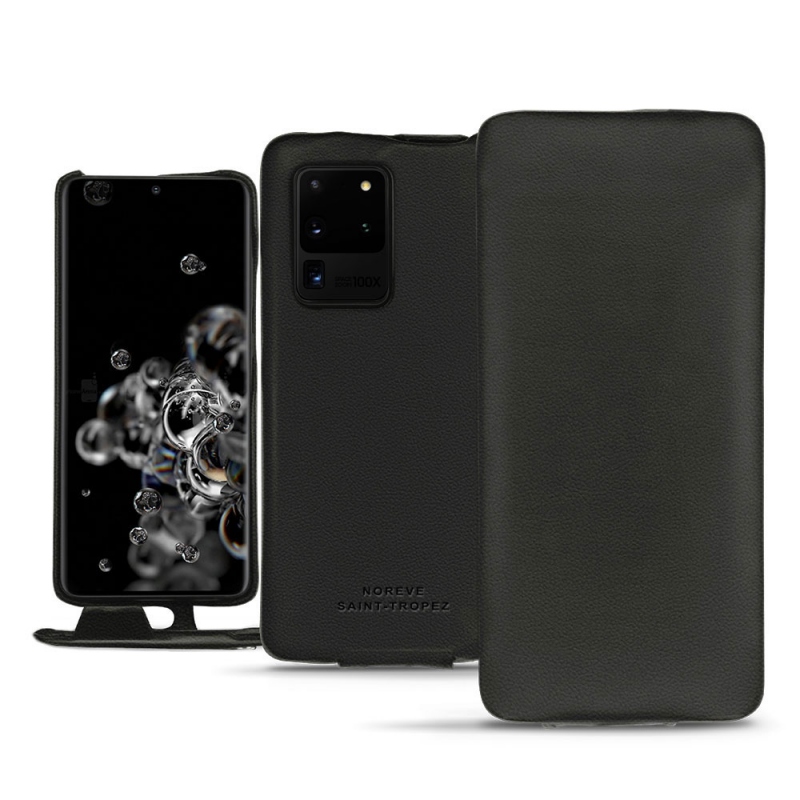 Housse cuir Samsung Galaxy S20 Ultra 5G - Noir PU