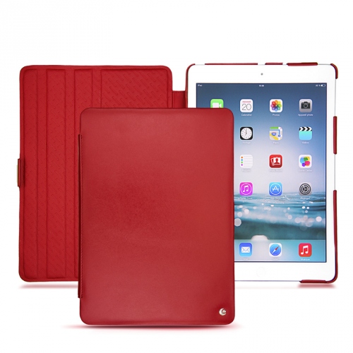 Housse cuir Apple iPad AirRouge ( Nappa - Pantone #d50032 ) 