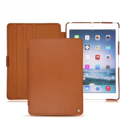 Housse cuir Apple iPad AirMarron ( Nappa - Pantone #8B4720 ) 