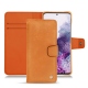 Lederschutzhülle Samsung Galaxy S20 - Mandarine vintage ( Pantone 165C ) 