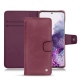 Samsung Galaxy S20 leather case - Prune vintage ( Pantone 512C ) 