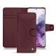 硬质真皮保护套 Samsung Galaxy S20 - Lie de vin ( Pantone 5115C ) 