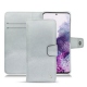 Housse cuir Samsung Galaxy S20 - Platinium ( Pantone 877C ) 