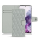 Capa em pele Samsung Galaxy S20 - Gris - Couture ( Nappa - Pantone W428C ) 