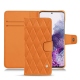 Samsung Galaxy S20 leather case - Orange - Couture ( Nappa - Pantone 1495U ) 
