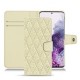 Capa em pele Samsung Galaxy S20 - Ivoire - Couture ( Sleek P C12 - White ) 