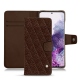Funda de piel Samsung Galaxy S20 - Châtaigne - Couture ( Pantone 476C ) 