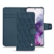 Housse cuir Samsung Galaxy S20 - Indigo - Couture ( Pantone 303U ) 