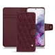 Funda de piel Samsung Galaxy S20 - Lie de vin - Couture ( Pantone 5115C ) 