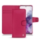 Samsung Galaxy S20 leather case - Rose fluo