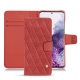 Samsung Galaxy S20 leather case - Cerise vintage - Couture