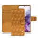 Housse cuir Samsung Galaxy S20 - Or Maïa - Couture