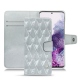 Samsung Galaxy S20 leather case - Platinium - Couture