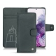 Samsung Galaxy S20 leather case - Blu marino