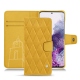 Housse cuir Samsung Galaxy S20 - Jaune soulèu - Couture