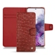 Funda de piel Samsung Galaxy S20 - Autruche ciliegia