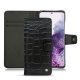 Capa em pele Samsung Galaxy S20 - Crocodile nero