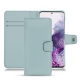Samsung Galaxy S20 leather case - Bleu Ciel PU
