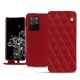 Housse cuir Samsung Galaxy S20+ 5G - Rouge - Couture ( Nappa - Pantone 199C ) 