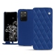 Lederschutzhülle Samsung Galaxy S20+ 5G - Bleu océan - Couture ( Nappa - Pantone 293C ) 