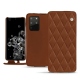 Samsung Galaxy S20+ 5G leather case - Marron - Couture ( Nappa - Pantone 1615C ) 