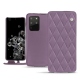 Samsung Galaxy S20+ 5G leather case - Lilas - Couture ( Nappa - Pantone 2645U ) 